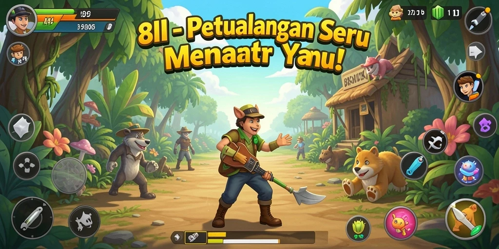 Tangkapan layar 8II menampilkan aksi petualangan seru di dunia fantastis.