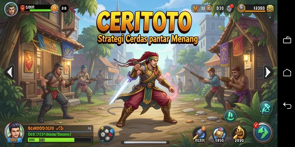 Tampilan permainan CERITOTO yang penuh strategi dan aksi.