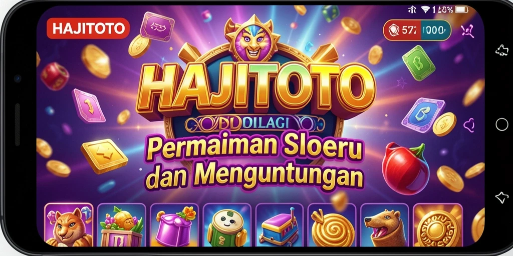 Tampilan utama gameplay HAJITOTO dengan mesin slot yang menarik.